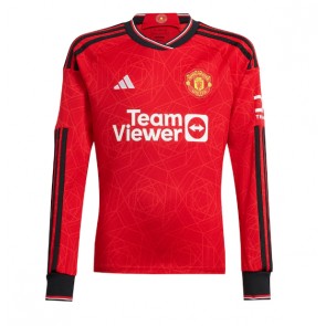 Manchester United Replica Home Stadium Shirt 2023-24 Long Sleeve